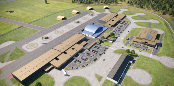 Bâtiments et infrastructures aéronautiques et techniques / hélicoptères NH90