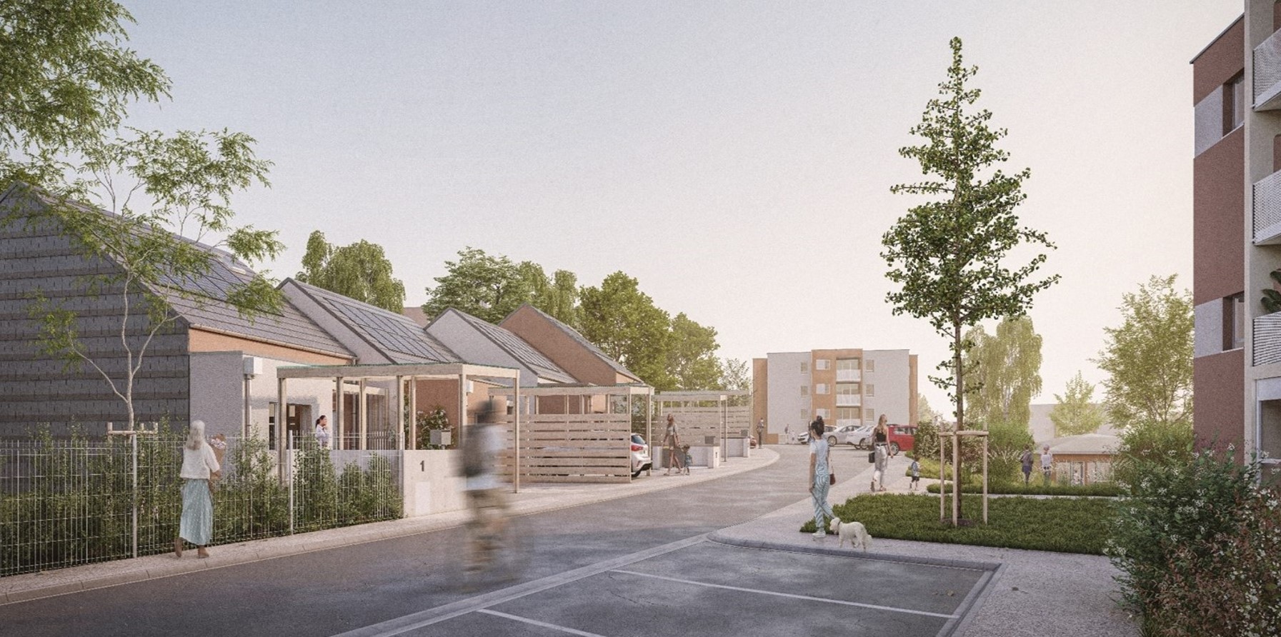 Réhabilitation de 166 logements et construction de 20 pavillons